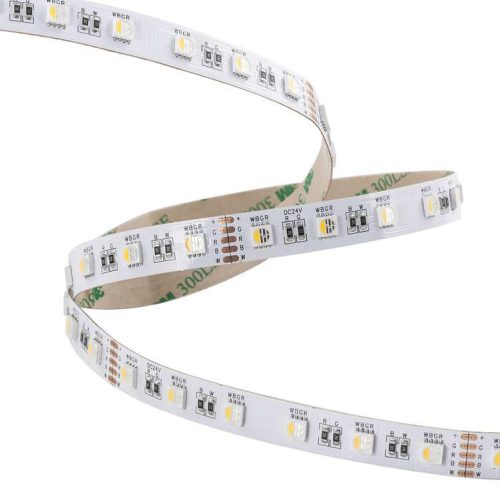 StrongLumio LED szalag, 14,4W/m 24V, RGBW (60 LED/m), színes + hideg fehér